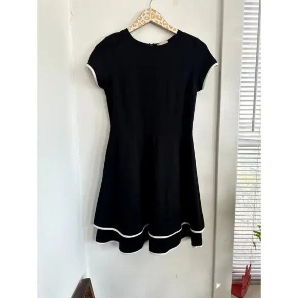 LOVE..ADY Women's Black with White Detail Dress | Size Large